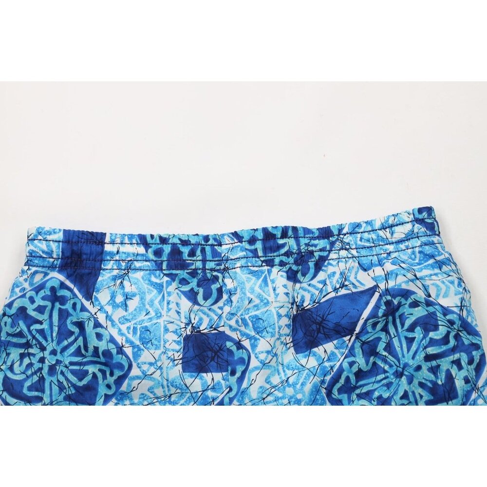 Vintage 60s 70s Streetwear Mens Medium Hawaiian Luau Lined Above Knee Shorts USA - Picture 12 of 14